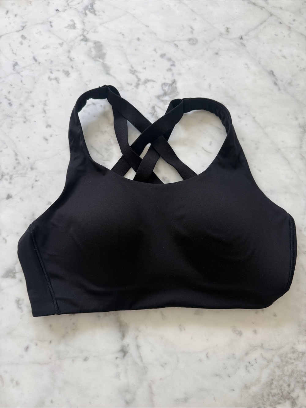 Lululemon 36C Black Crisscross Sports Bra - high impact activity